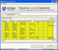 Screenshot of Turn Excel Sheets into vCard 1.3