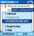 Screenshot of Virtual Serial Port Driver Mobile 4.0