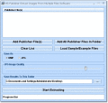 Screenshot of MS Publisher Extract Images From Files Software 7.0