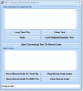 Screenshot of Text To Morse Code Converter Software 7.0