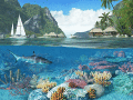 Screenshot of Caribbean Islands 3D Screensaver 1.1