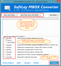 Screenshot of SoftLay MBOX Converter Software 7.4