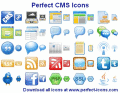 A professional set of high-quality CMS icons