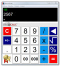 On-screen calculator with big display.