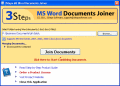 Screenshot of 3Steps MS Word Documents Joiner 2.3