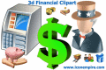 High quality 3d financial clipart for GUI