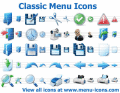 Classic menu icons for any site or app