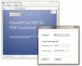 Screenshot of CheckPrixa XPS To PDF Converter 1.01