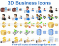 3D Business Icons for your Web and software