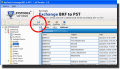 Screenshot of Save Exchange Mailbox BKF to PST 2003 2.1