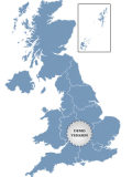 Golden UK Map for websites