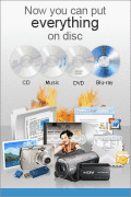 Burn Video and data DVDs and data Blu-ray