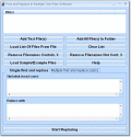 Screenshot of Find and Replace In Multiple Text Files Software 7.0