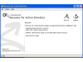 Screenshot of Recovery for ActiveDirectory 2.0.0939