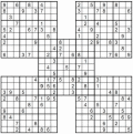 100 printable hard samurai sudoku puzzles