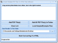 Screenshot of Convert Multiple PDF Files To HTML Files Software 7.0
