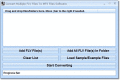 Screenshot of Convert Multiple FLV Files To MP3 Files Software 7.0