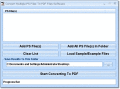 Screenshot of Convert Multiple PS Files To PDF Files Software 7.0