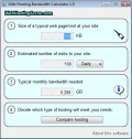 Screenshot of Web Hosting Bandwidth Calculator 1.0