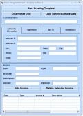 Screenshot of Excel Billing Statement Template Software 7.0