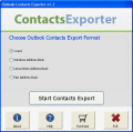 Screenshot of Outlook Contacts Exporter 1.6