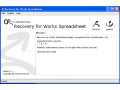 Screenshot of Recovery for Works Spreadsheet 1.1.0919