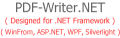 Screenshot of PDF-Writer.NET 4.4.0.0