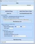 Screenshot of MS Word Recover File Password Software 7.0