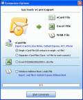 Export PST Contacts to vCard File