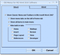 Add the old MS Word 2003 menus to Word 2010.