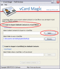 Screenshot of Backup vCard 2.0