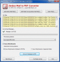 Screenshot of Zimbra Mail to PDF Converter 3.0