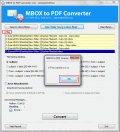 Screenshot of Convert MBOX Emails into PDF 1.2