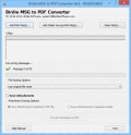 Screenshot of Batch Convert MSG to PDF 8.0.4