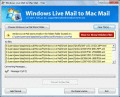 Screenshot of Windows Live Mail to Mac Mail Converter 4.7