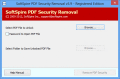 Screenshot of PDF Security Removal 3.9