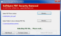 Screenshot of Unlock Security from PDF 3.9