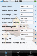 Screenshot of IMortgage Calculator 1