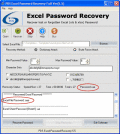 Screenshot of Unlock Lost Excel Password 5.5
