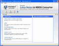 Screenshot of Lotus to MBOX 2.0