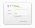 Screenshot of Webuzo for MyWebSQL 3.1