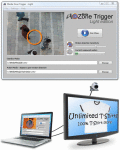 A media player with webcam motion detection