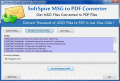 Screenshot of Save Outlook .MSG to .PDF 2.0
