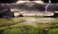 Thunderstorm Field Animated Wallpaper