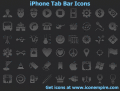 Screenshot of IPhone Tab Bar Icons 3.3