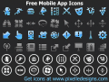 Screenshot of Free Mobile App Icons 2013.1