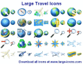 Royalty-free icons for travel products