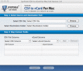 Screenshot of CSV to vCard for Mac 1.0