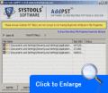 Screenshot of Software to ADD PST 3.0