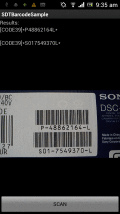 Screenshot of SD-TOOLKIT Barcode Reader SDK for Android 2.1.63